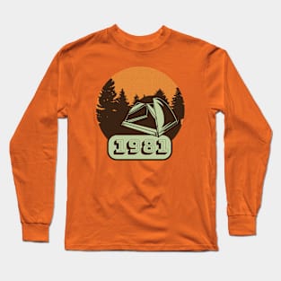 Camping Vintage Long Sleeve T-Shirt